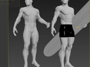 Silver surfer 3D Model