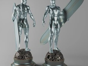 Серебряный серфер 3D Модель