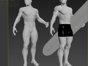 Silver surfer 3D-Modell
