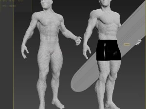 Silver surfer 3D Model