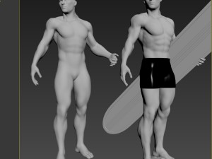 Silver surfer 3D-Modell