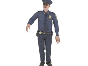 PolyceMan dancing 3D Model