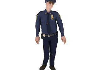 PolyceMan dancing 3D Model