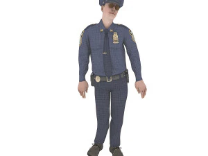 PolyceMan dancing 3D Model