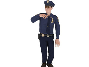 PolyceMan dancing Modelo 3D
