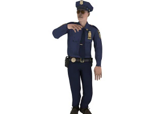 PolyceMan dancing 3D Model