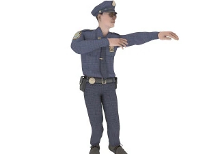 PolyceMan dancing 3D Model