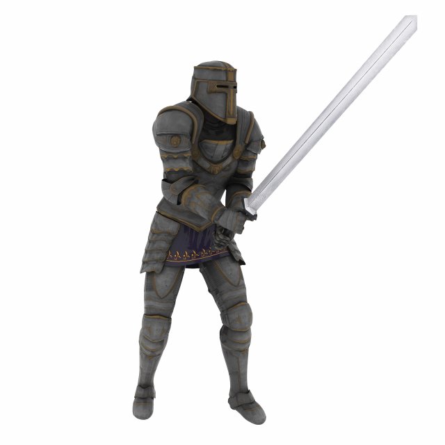 The Knight Modello 3D .c4d .max .obj .3ds .fbx .stl .blend 