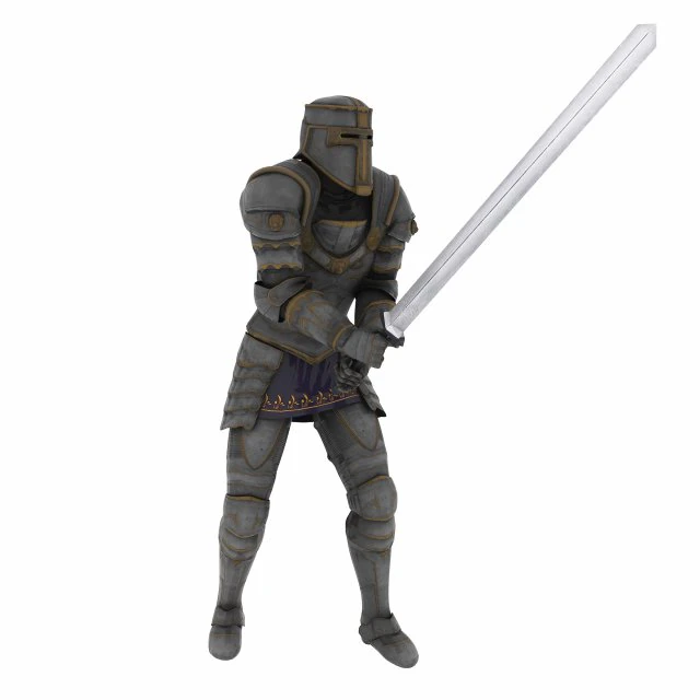 The Knight 3D Model .c4d .max .obj .3ds .fbx .stl .blend 