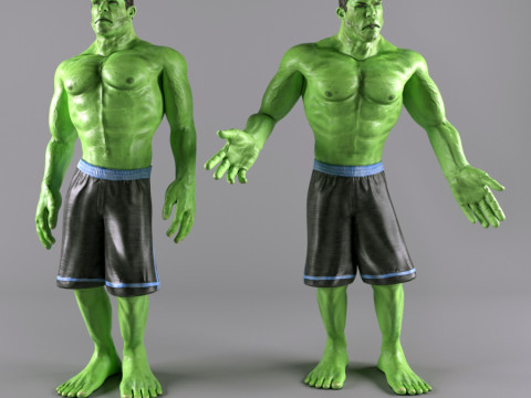 Hulk 3D Character Model 3D Modell