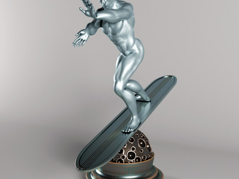 Silver Surfer - Sci-Fi Static Game Ready 3D Model