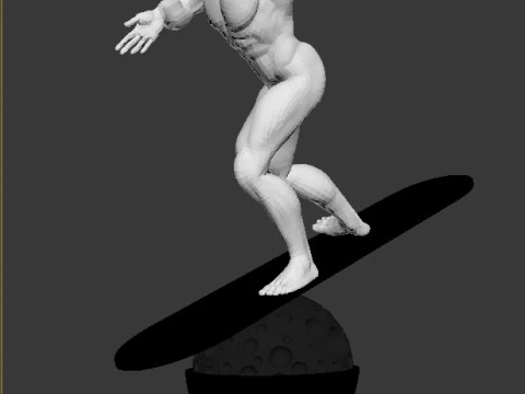 Silver Surfer - Sci-Fi Static Game Ready 3D Model