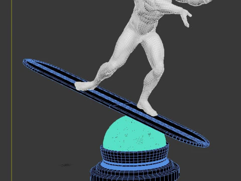 Silver Surfer - Sci-Fi Static Game Ready 3D Model