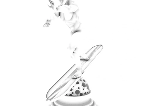 Silver Surfer - Sci-Fi Static Game Ready 3D Model