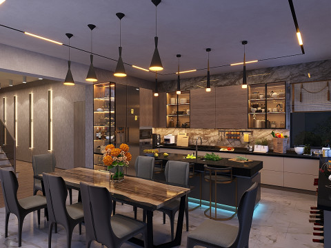 Modern House Day-Night Visualization 3D मॉडल