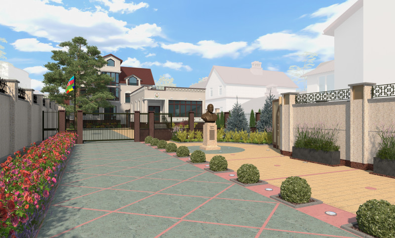Embassy of Azerbaijan in Chisinau of Embassy and Consulate Buildings 3D 模型 .c4d .max .obj .3ds .fbx .stl .blend