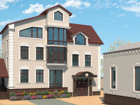 Embassy of Azerbaijan in Chisinau of Embassy and Consulate Buildings 3D Model
