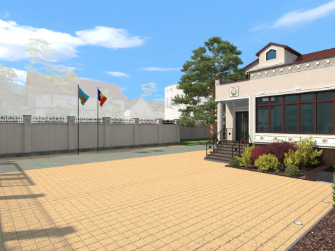 Embassy of Azerbaijan in Chisinau of Embassy and Consulate Buildings 3D 模型