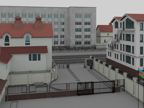 Embassy of Azerbaijan in Chisinau of Embassy and Consulate Buildings 3D 模型