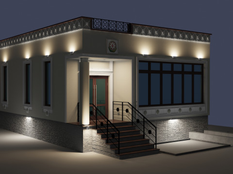 Embassy of Azerbaijan in Chisinau of Embassy and Consulate Buildings 3D 模型