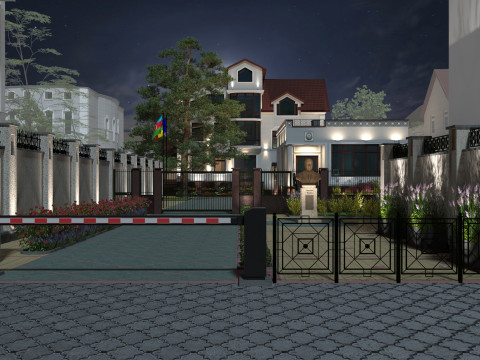 Embassy of Azerbaijan in Chisinau of Embassy and Consulate Buildings 3D 模型