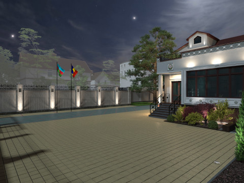 Embassy of Azerbaijan in Chisinau of Embassy and Consulate Buildings 3D 模型