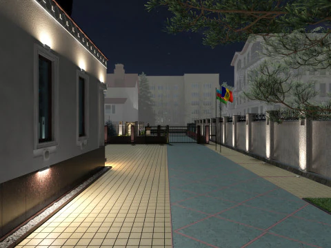 Embassy of Azerbaijan in Chisinau of Embassy and Consulate Buildings 3D Model
