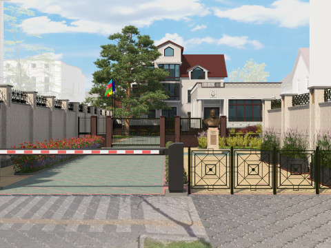 Embassy of Azerbaijan in Chisinau of Embassy and Consulate Buildings 3D 模型
