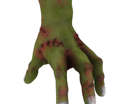 Realistische afgehakte zombiehandhorror 3D Model