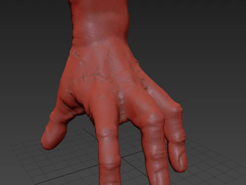 Horror realista de la mano de zombie cortada Modelo 3D