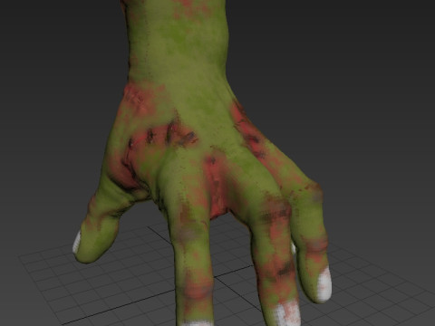 Realistic Severed Zombie Hand Horror Model 3D