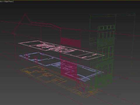 139 विनचेस्टर मॉडर्न कैनेडियन ब्रिक एंड वुड हाउस 3D मॉडल