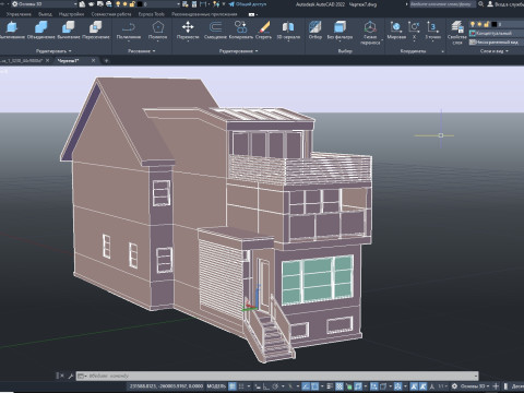 139 Winchester Modern Canadian Brick and Wood House 3D Model