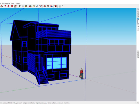 139 Winchester Modern Canadian Brick and Wood House 3D Model