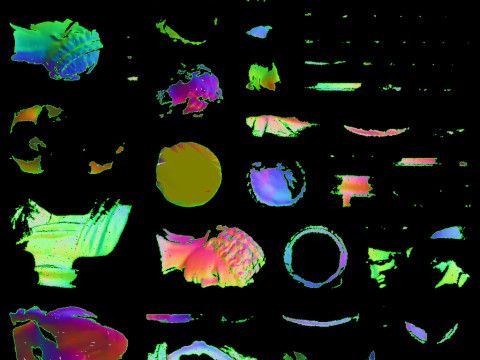 男性の胸像 青銅と石膏 3Dモデル