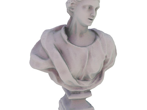 Buste van een antieke vrouw brons 3D Model