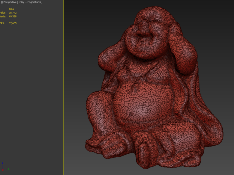 Будда Нецке, я тебе не чую 3D Модель