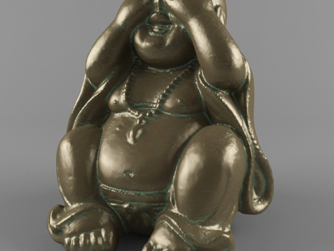 Netsuke Buddha I dont see 3D Model