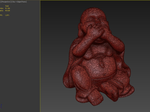 Netsuke Buddha I wont say 3D Model