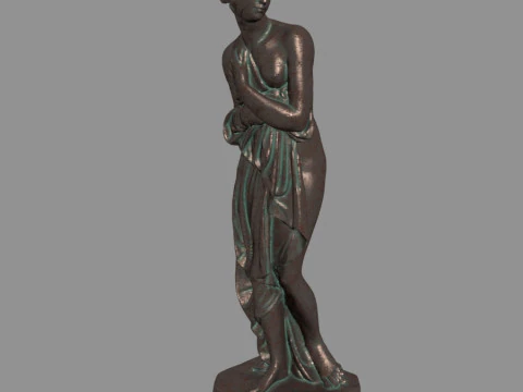 Escultura-Estatua de mujer BRONCE Modelo 3D