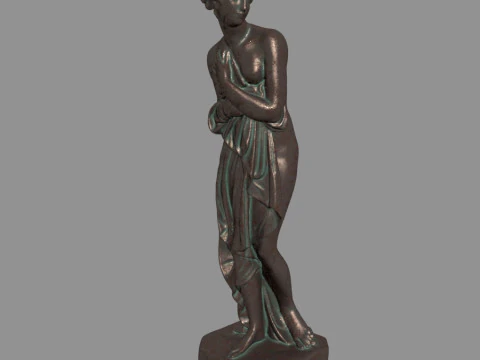 Escultura-Estatua de mujer BRONCE Modelo 3D