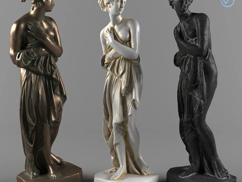 Statua di una donna Modello 3D