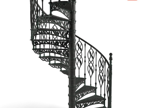 Spiral staircase 3D Model