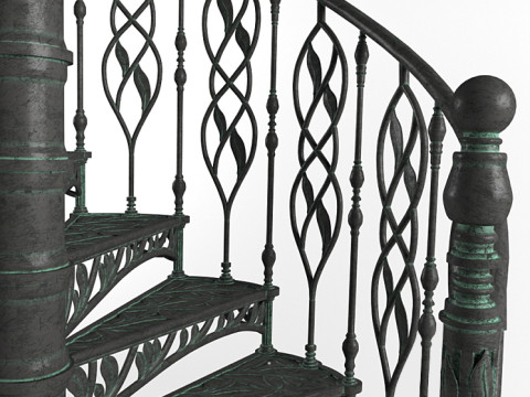 螺旋階段 3Dモデル