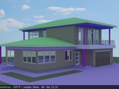 Greystone Villa Evi 3D Model