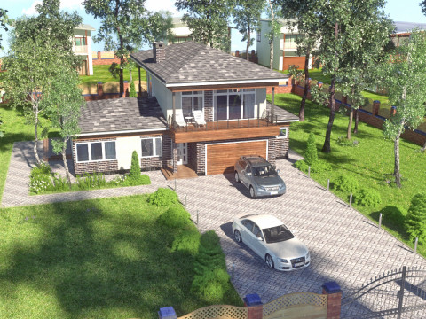 Greystone Villa Evi 3D Model