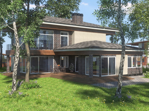 Greystone Villa Evi 3D Model