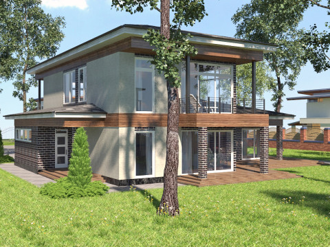 Greystone Villa Evi 3D Model