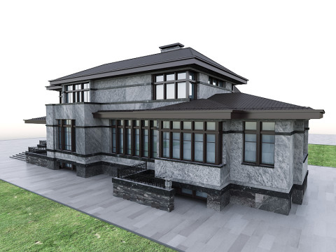 Резиденція Сільверстоун 3D Модель