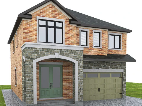 Modelo 4Elevaci&oacute;n A Modelo 3D